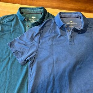 2 Tommy Bahama Polo Shirts. Size small.